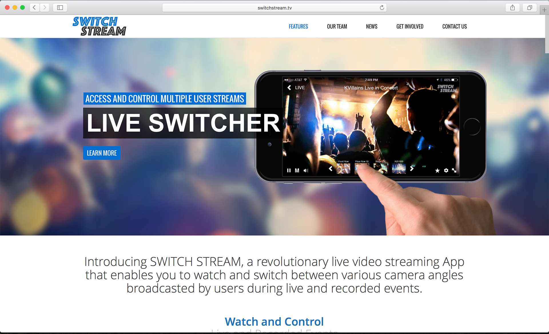 Switch Stream Homepage